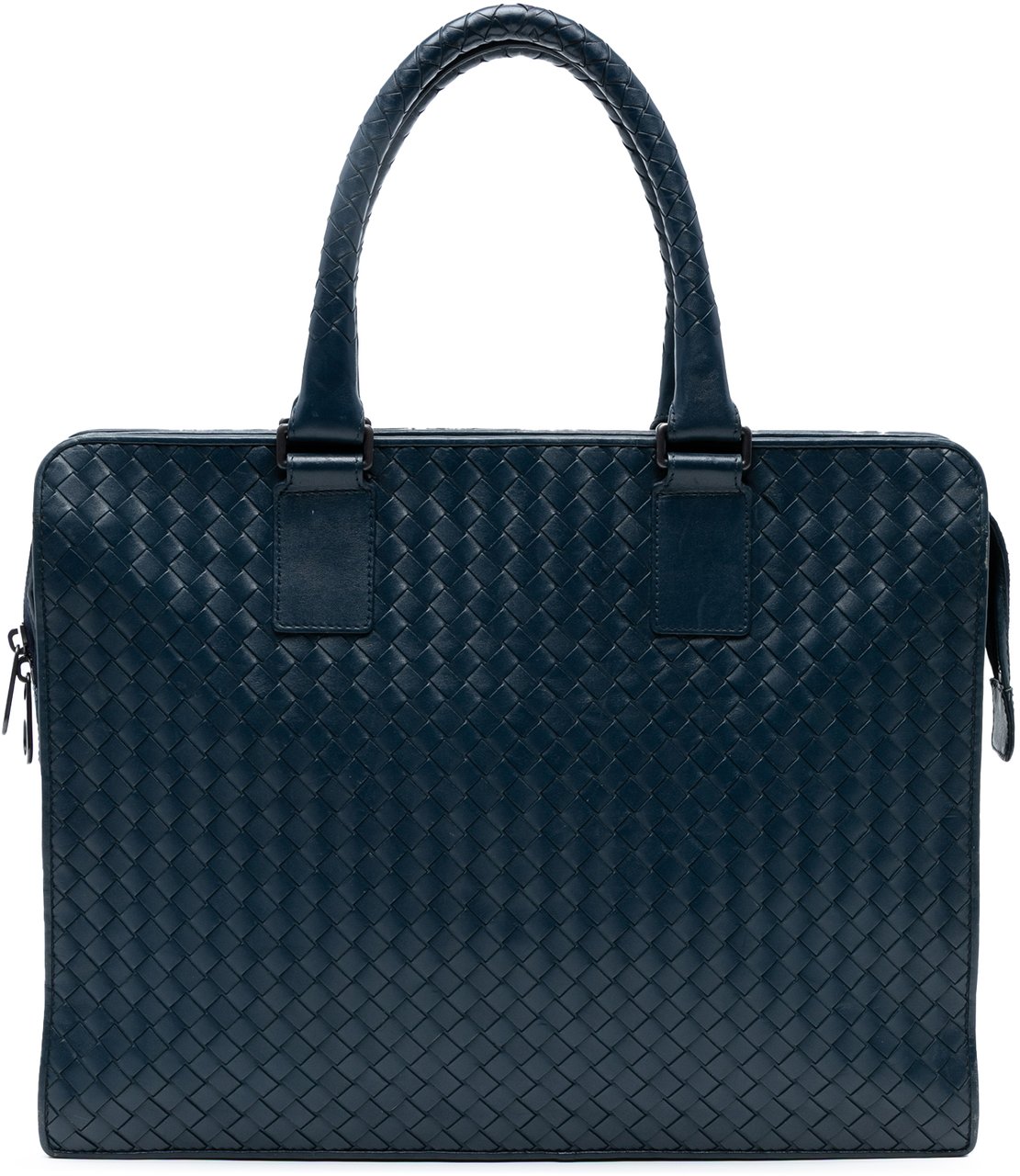 Bottega Veneta Nappa Intrecciato Business Bag Blauw