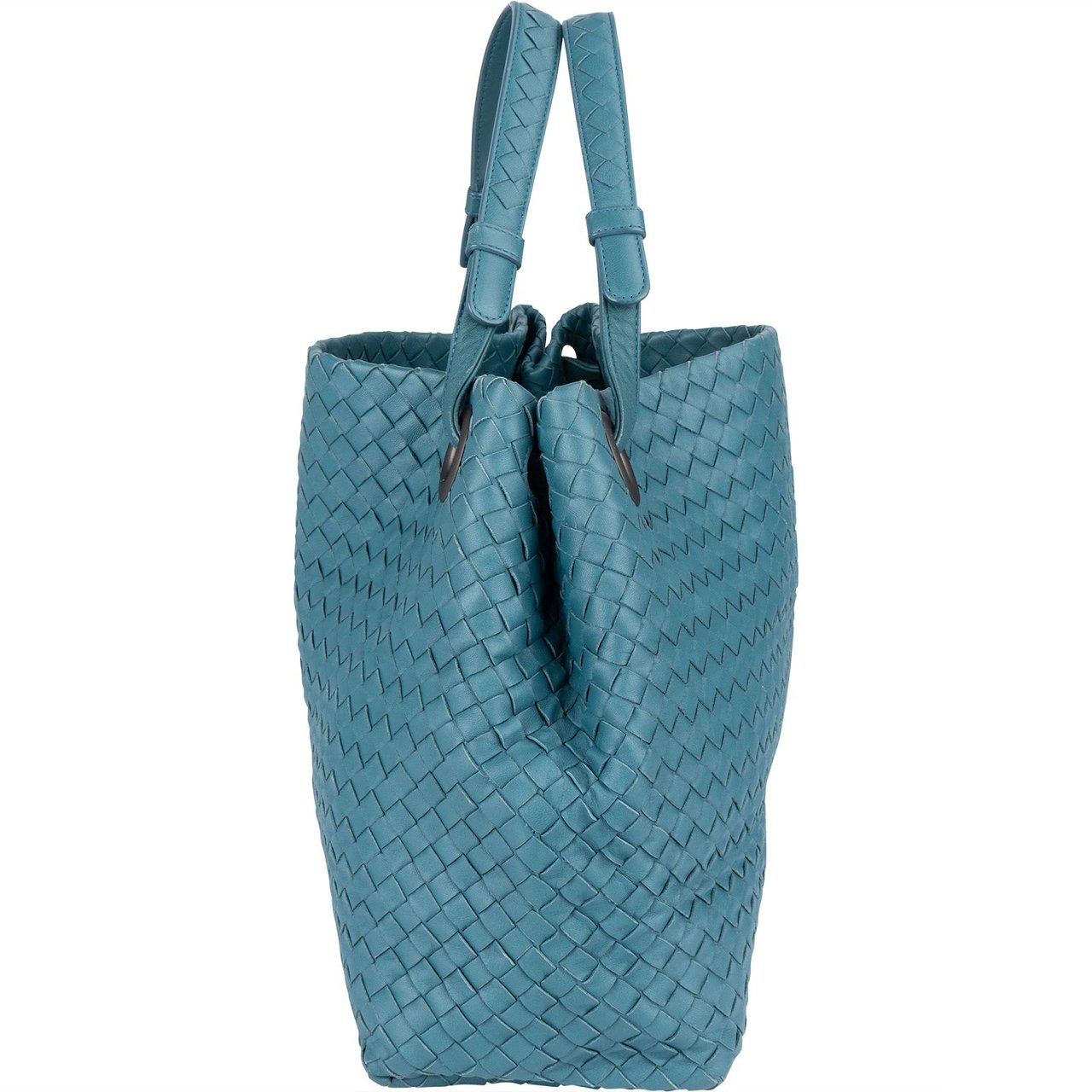 Bottega Veneta Bottega Veneta Intrecciato Nappa Garda Tote Handbag Blauw