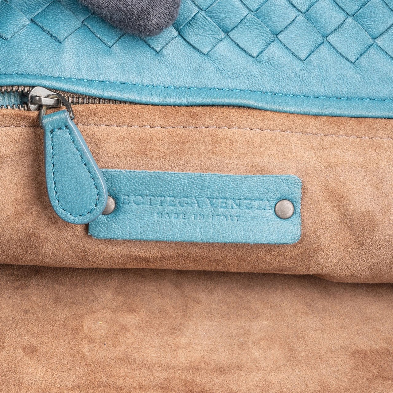 Bottega Veneta Bottega Veneta Intrecciato Nappa Garda Tote Handbag Blauw