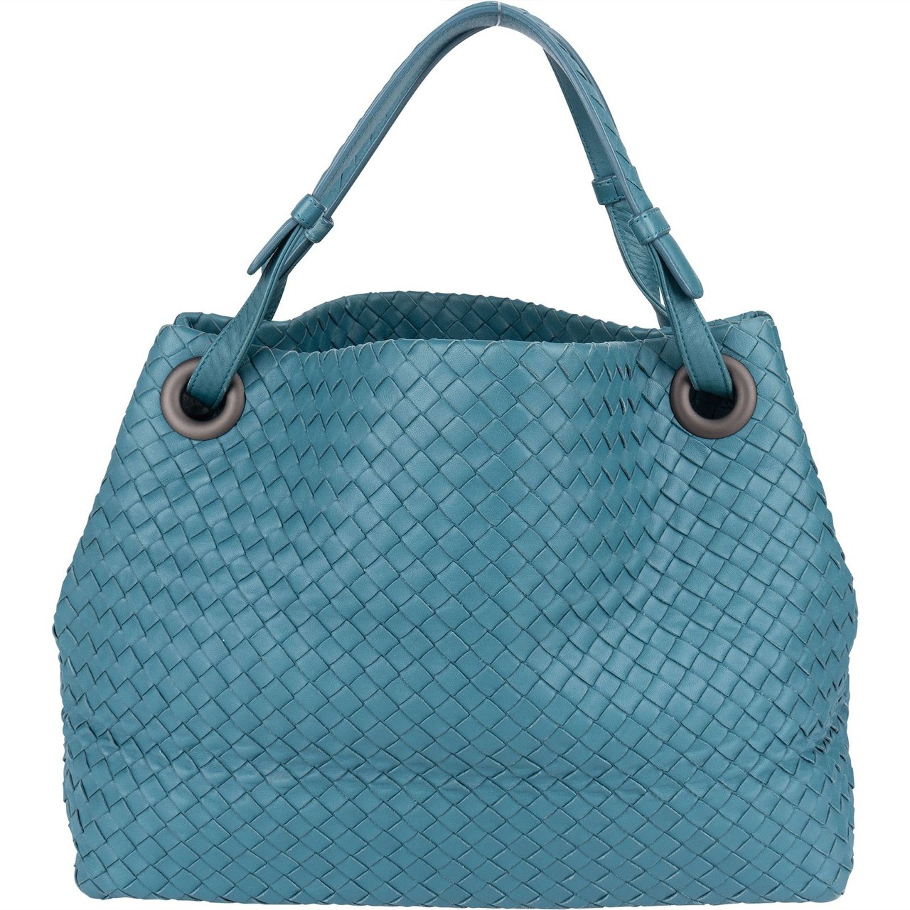 Bottega Veneta Bottega Veneta Intrecciato Nappa Garda Tote Handbag Blauw