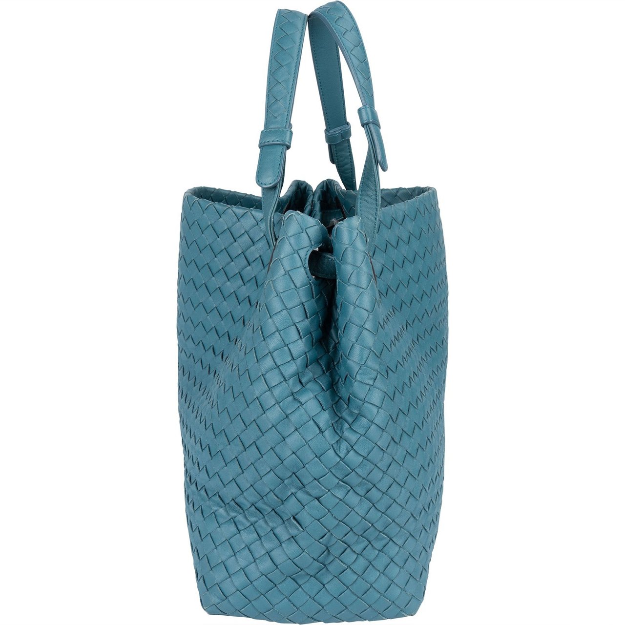 Bottega Veneta Bottega Veneta Intrecciato Nappa Garda Tote Handbag Blauw