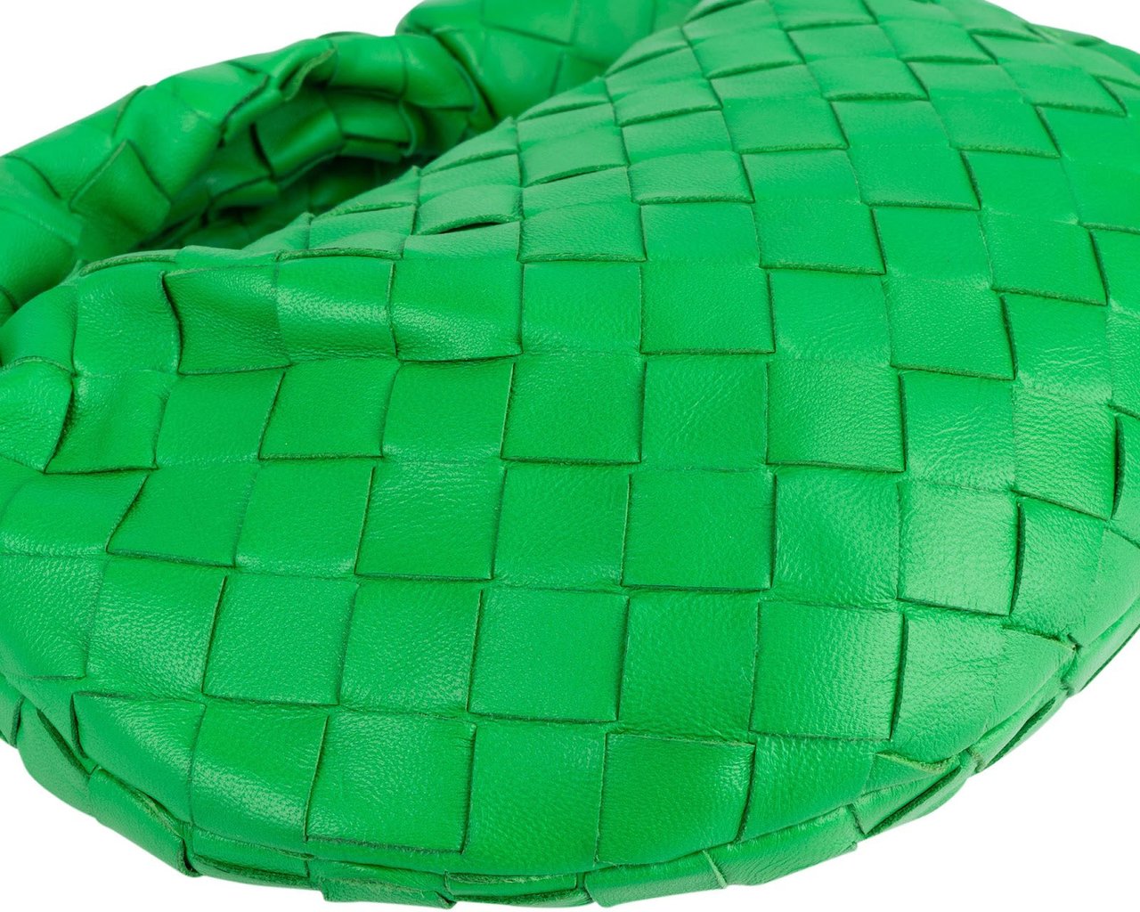 Bottega Veneta Bottega Veneta Intrecciato Leather Mini Jodie Handbag Groen
