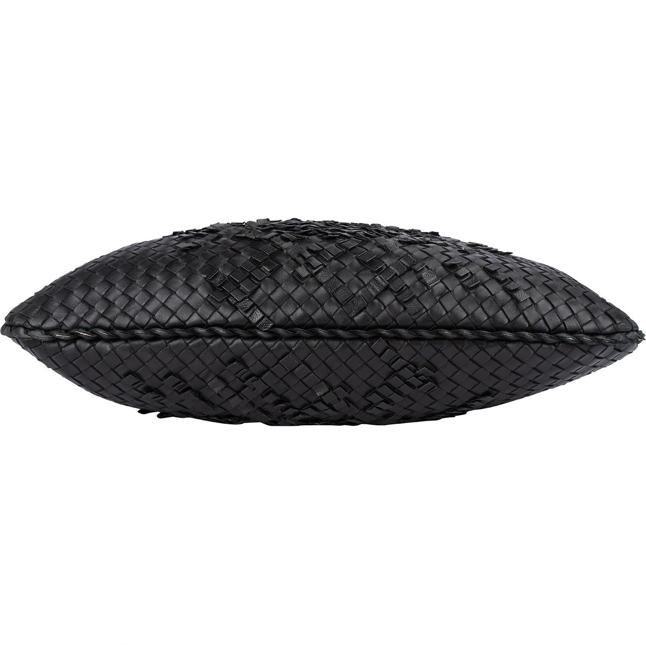 Bottega Veneta Bottega Veneta Intrecciato Nappa Cervo Belly Hobo Shoulder Bag Zwart