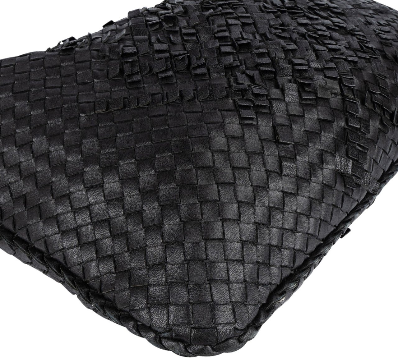Bottega Veneta Bottega Veneta Intrecciato Nappa Cervo Belly Hobo Shoulder Bag Zwart