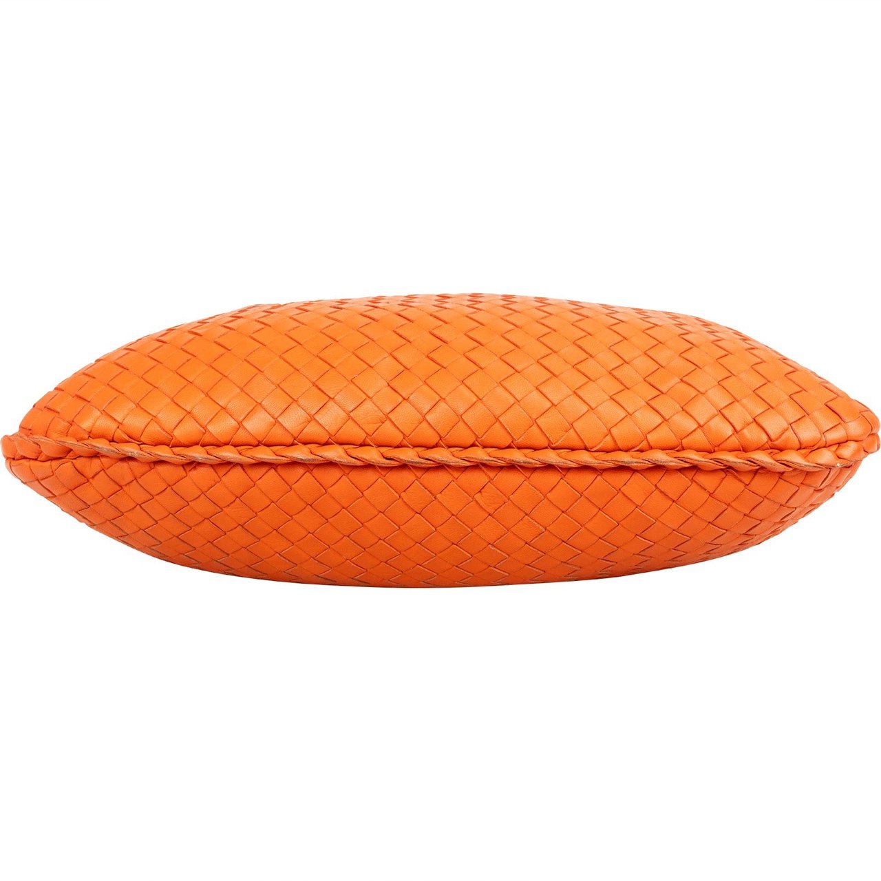 Bottega Veneta Bottega Veneta Intrecciato Leather Belly Hobo Shoulder Bag Oranje