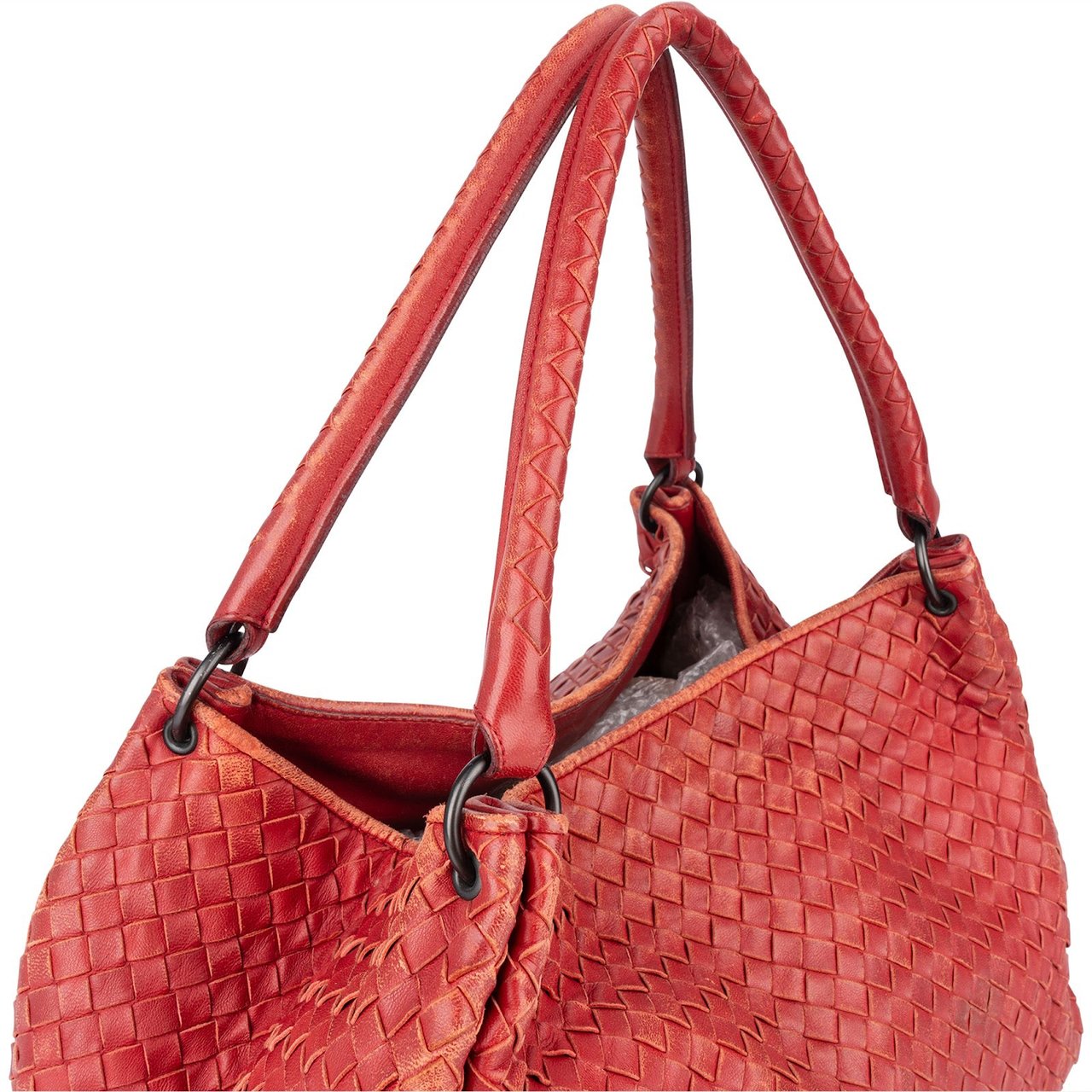 Bottega Veneta Intrecciato Leather Campana Hobo Shoulder Bag Divers