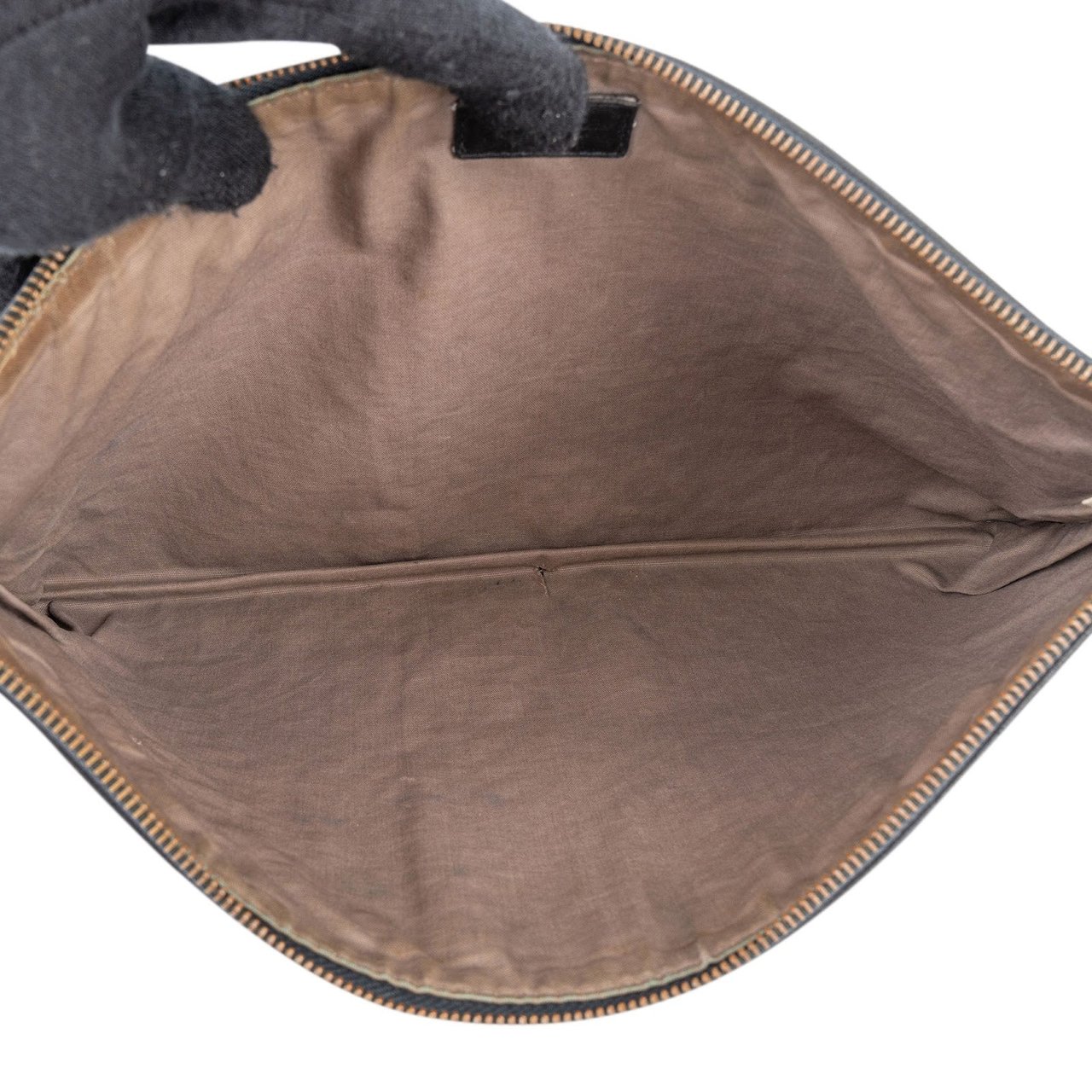 Bottega Veneta Intrecciato Leather Clutch Zwart