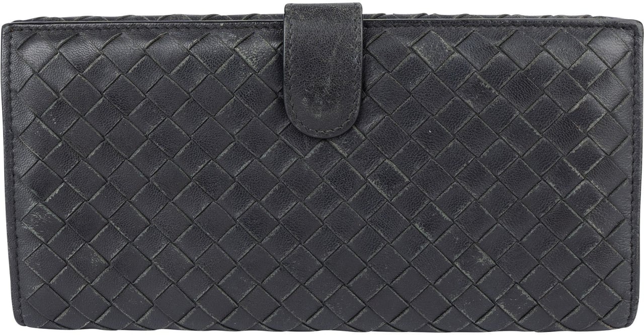 Bottega Veneta Bottega Veneta Intrecciato Continental Wallet Zwart