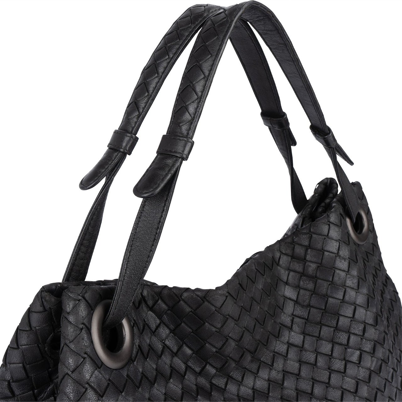 Bottega Veneta Bottega Veneta Intrecciato Nappa Garda Tote Handbag Zwart