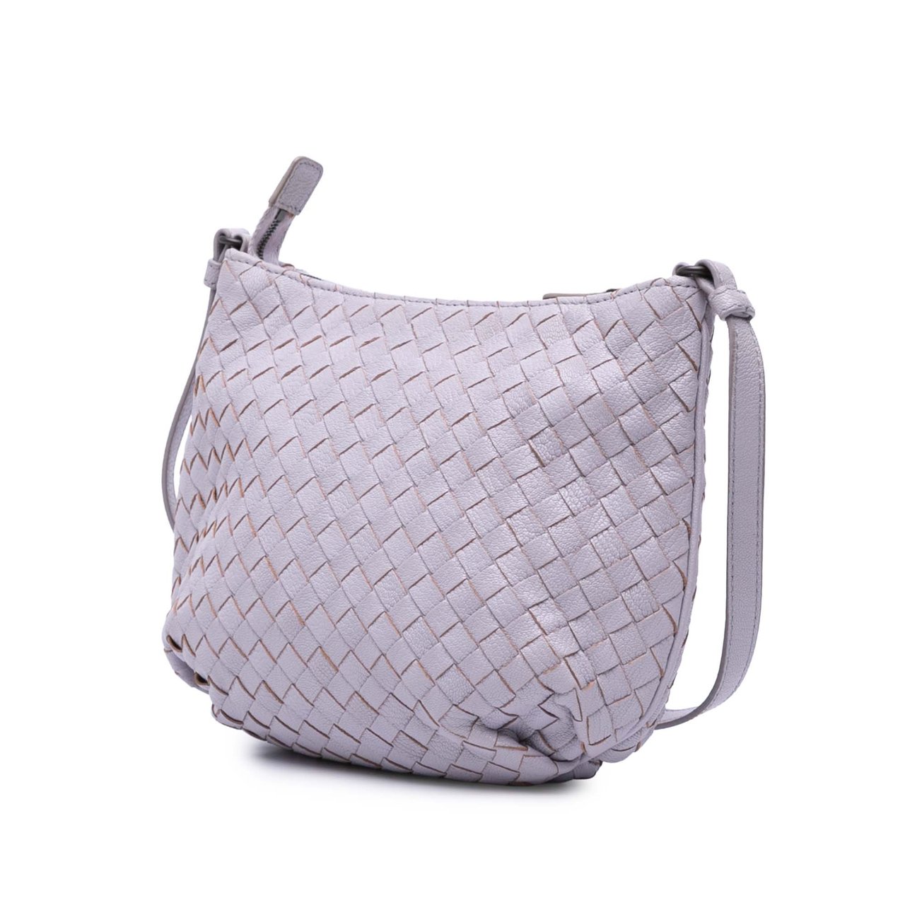 Bottega Veneta Cervo Intrecciato Crossbody Paars