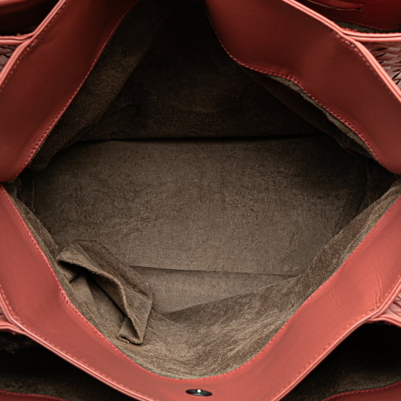 Bottega Veneta Medium Nappa Intrecciato Roma Tote Rood