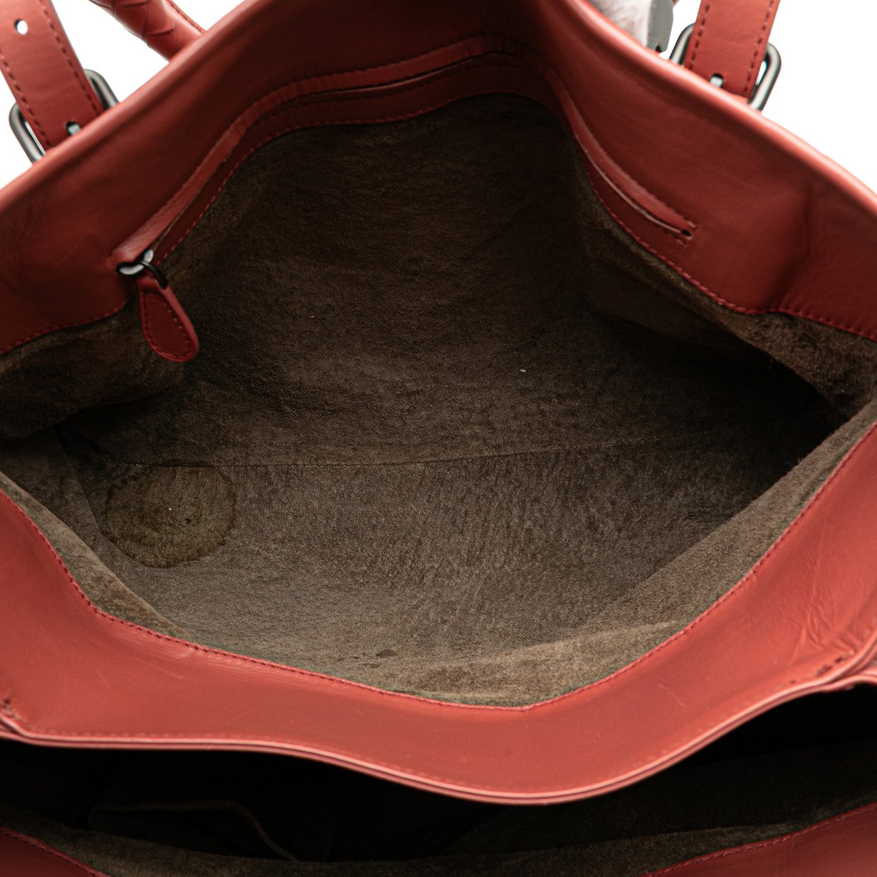 Bottega Veneta Medium Nappa Intrecciato Roma Tote Rood