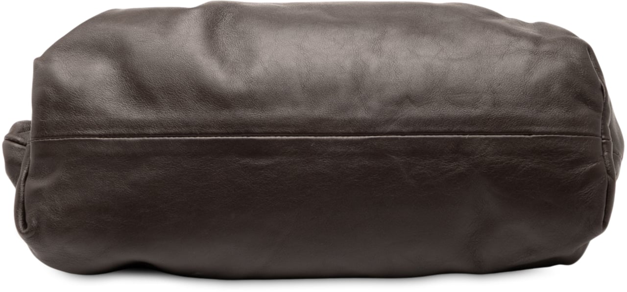 Bottega Veneta Lambskin Chain Pouch Bruin