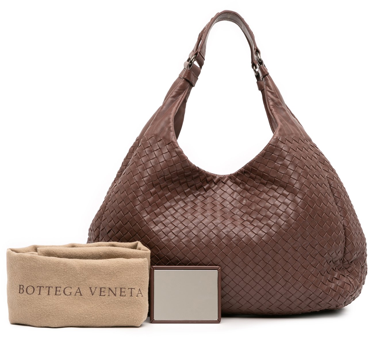 Bottega Veneta Large Nappa Intrecciato Campana Hobo Bruin
