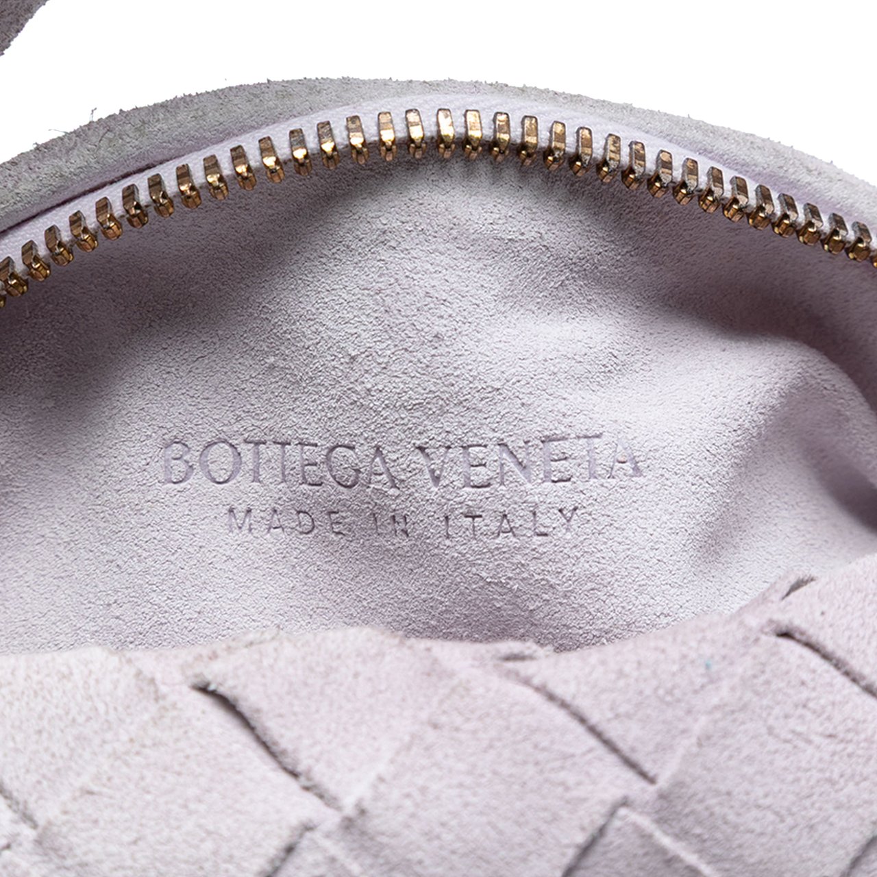 Bottega Veneta Mini Suede Intrecciato Jodie Paars