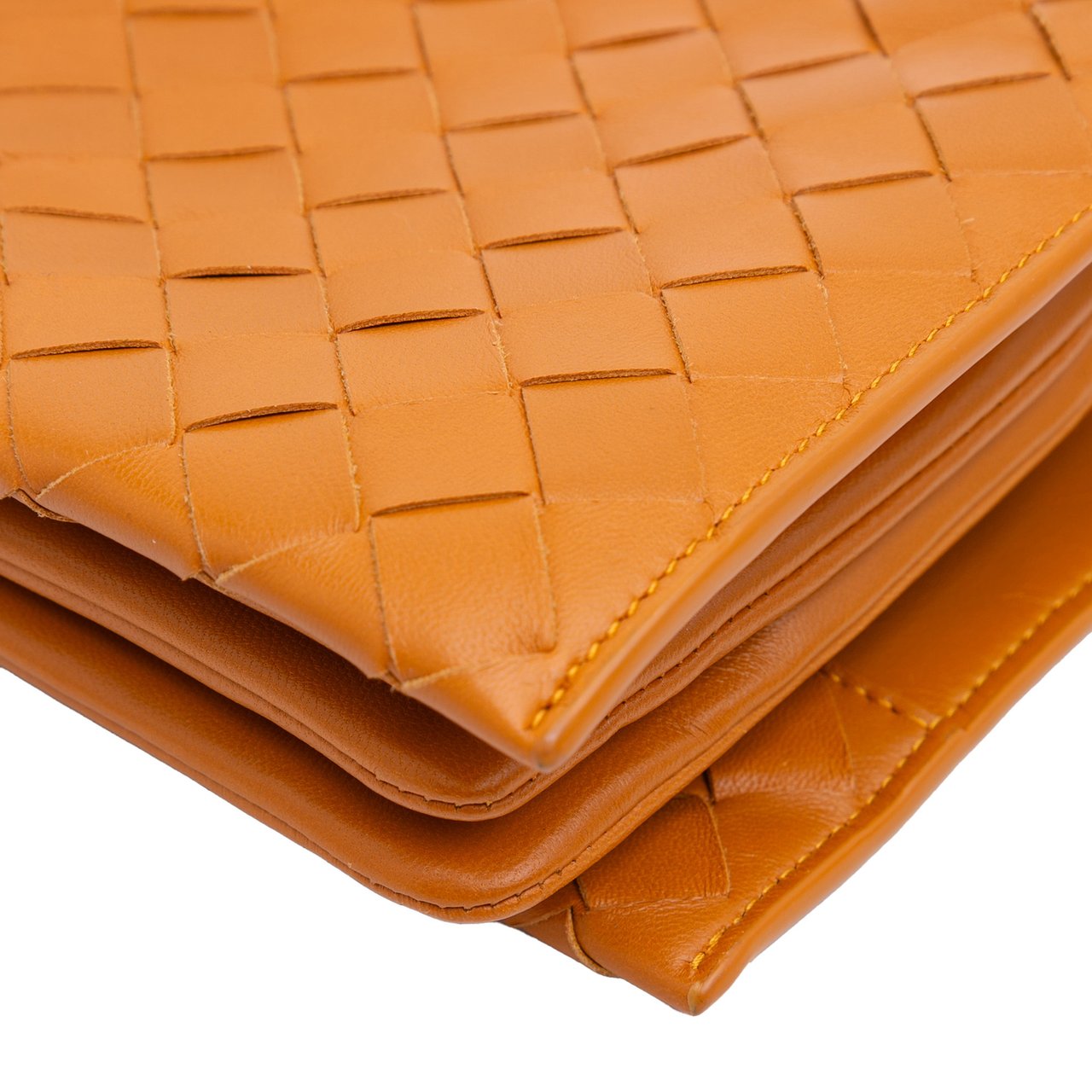 Bottega Veneta Nappa Intrecciato Trio Pouch On Strap Bruin