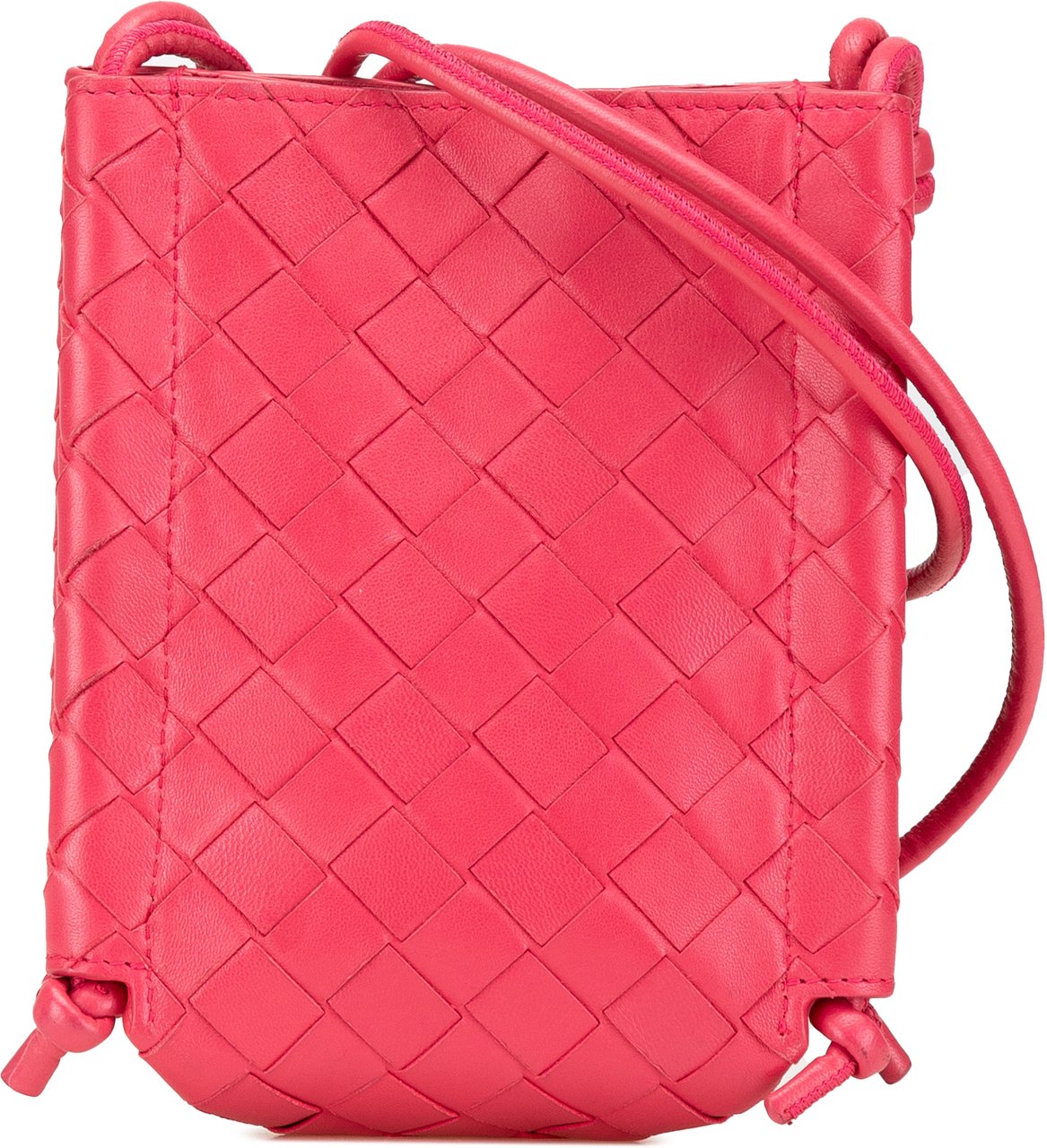 Bottega Veneta Mini Nappa Intrecciato The Knot Crossbody Roze