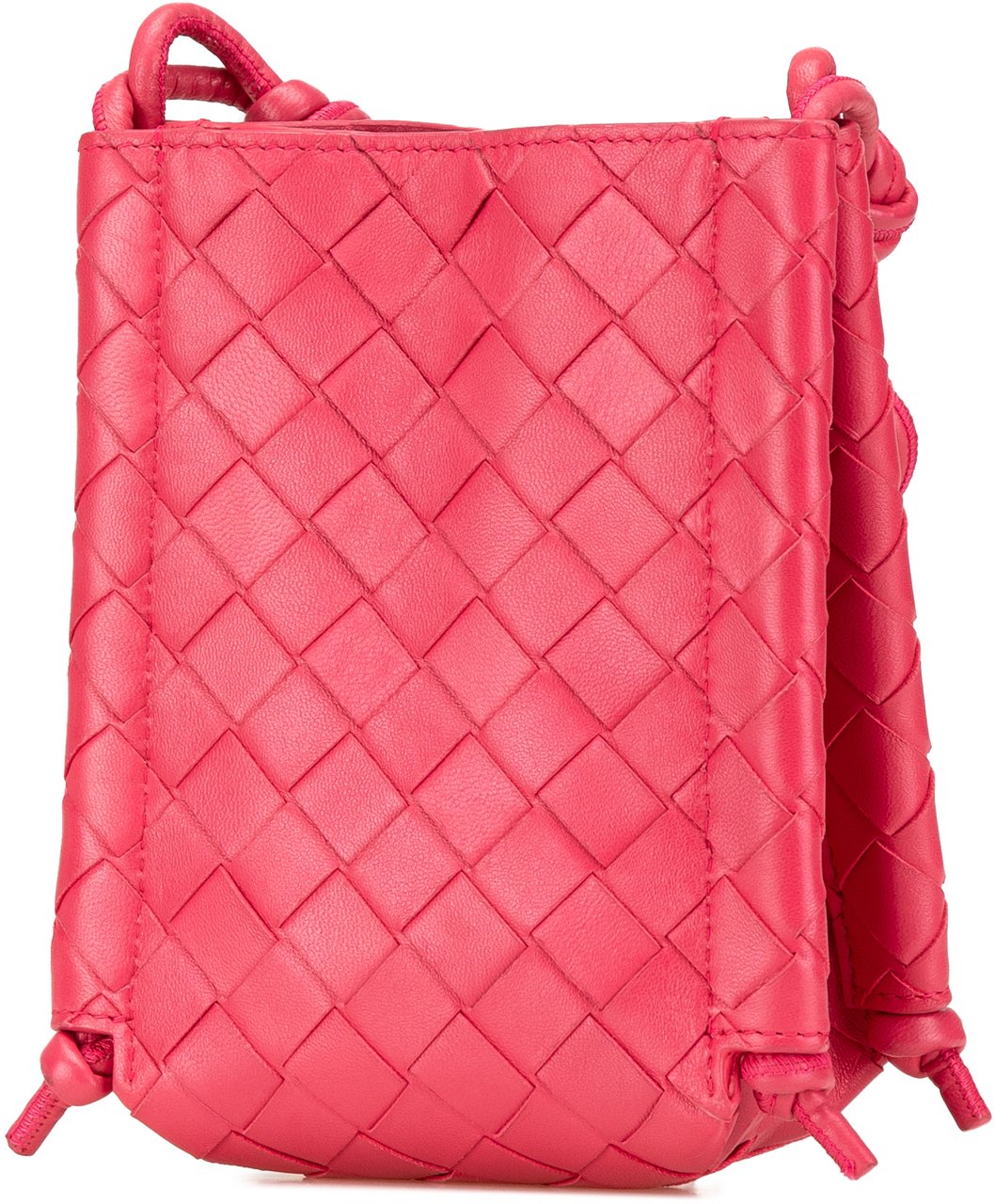 Bottega Veneta Mini Nappa Intrecciato The Knot Crossbody Roze