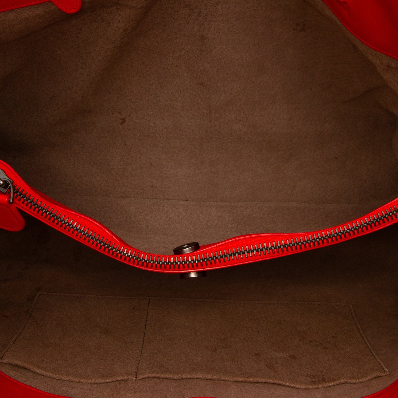 Bottega Veneta Medium Nappa Intrecciato Double Chain Tote Rood