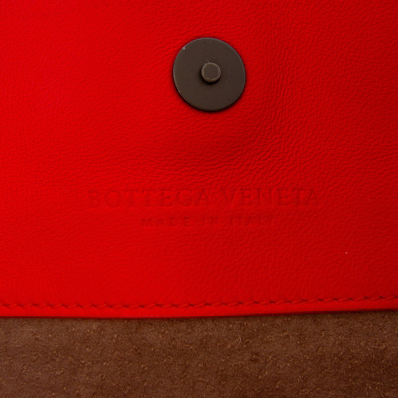 Bottega Veneta Medium Nappa Intrecciato Double Chain Tote Rood