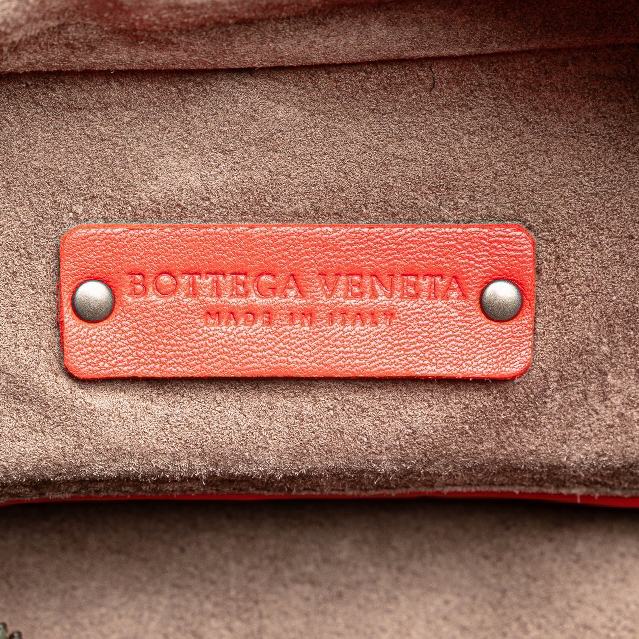 Bottega Veneta Nappa Intrecciato Brick Tote Rood