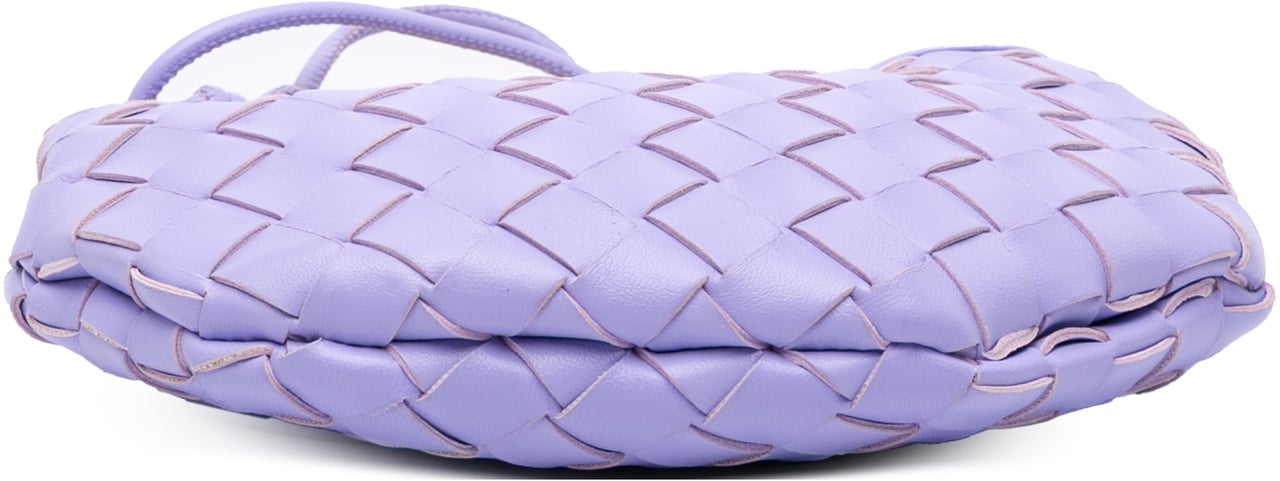 Bottega Veneta Baby Lambskin Intrecciato Sardine Bag Paars