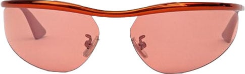 Bottega Veneta Bottega Veneta Orange Metal Sunglasses Oranje