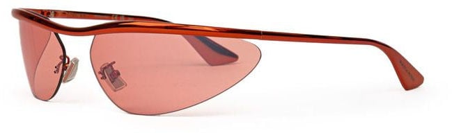 Bottega Veneta Bottega Veneta Orange Metal Sunglasses Oranje