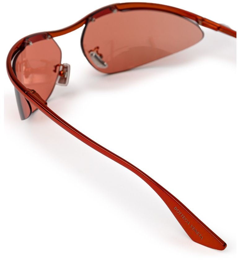 Bottega Veneta Bottega Veneta Orange Metal Sunglasses Oranje