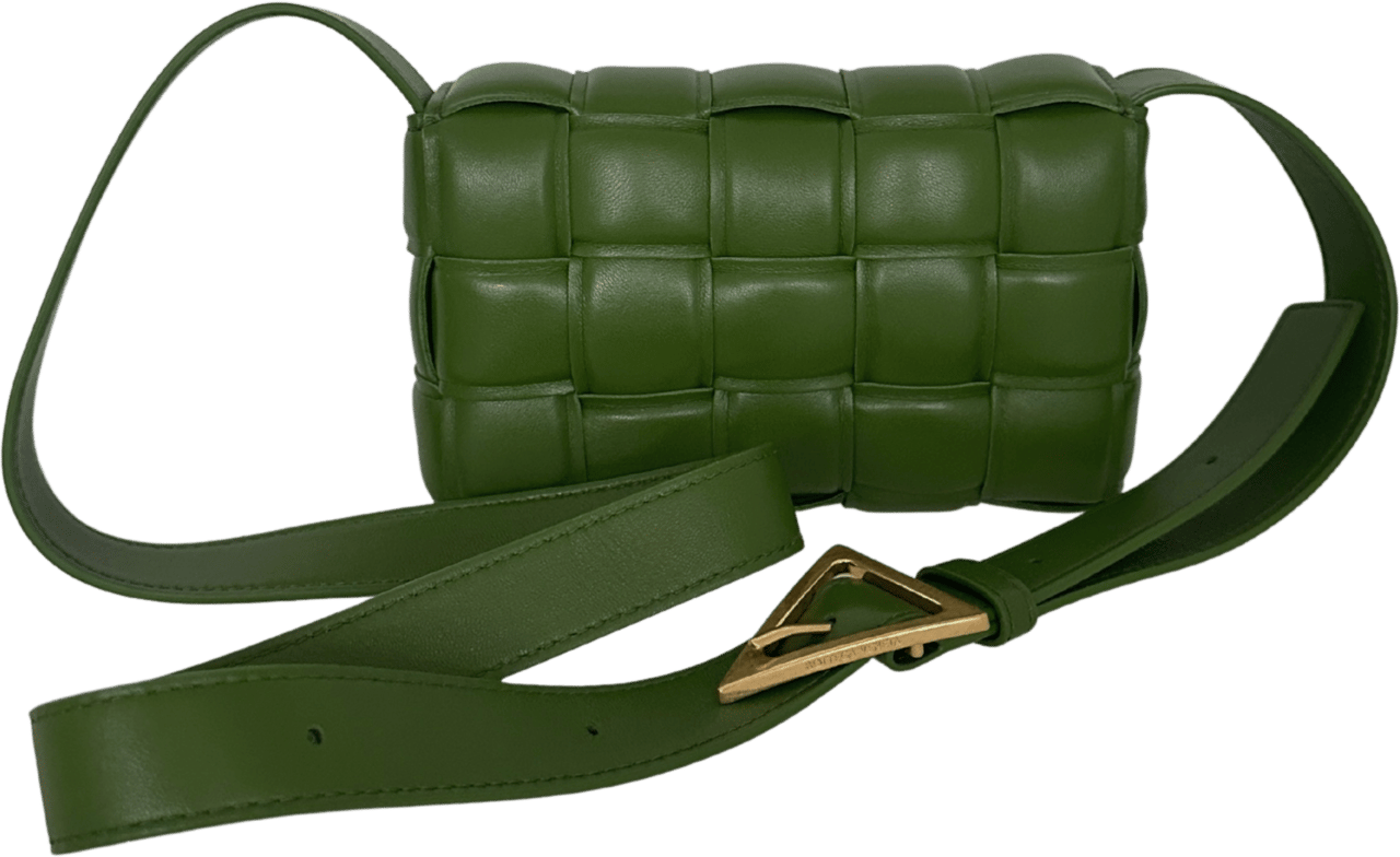 Bottega Veneta Bottega Veneta Padded Cassette Small Avocado / ungetragen Groen