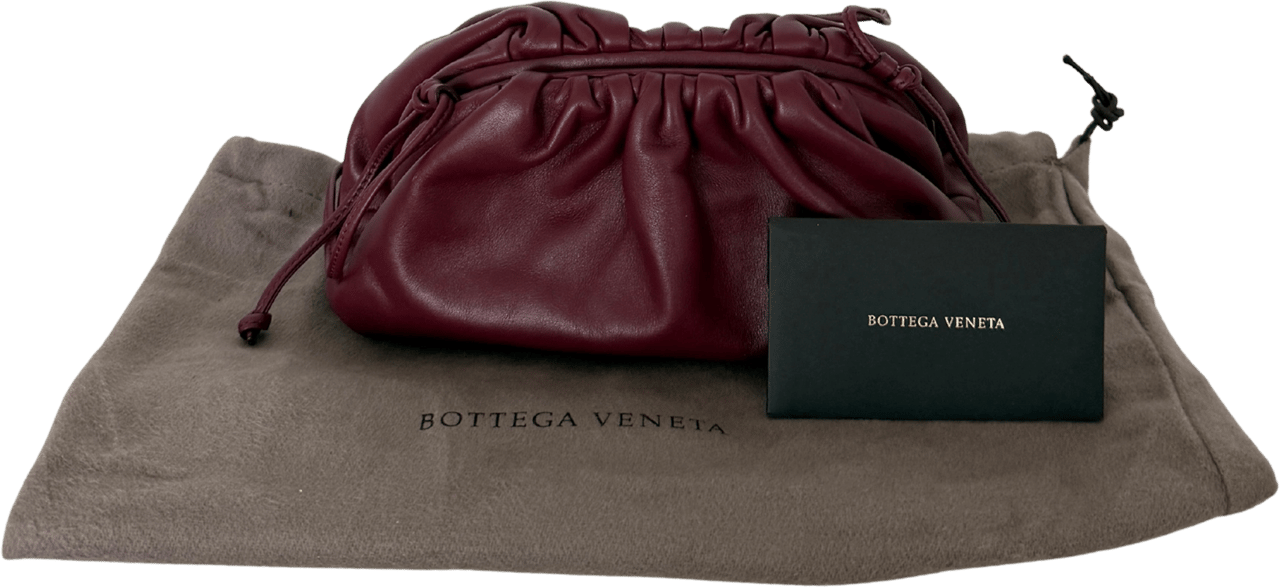 Bottega Veneta Bottega Veneta Mini Pouch Bordeauxrot / neuwertig Rood