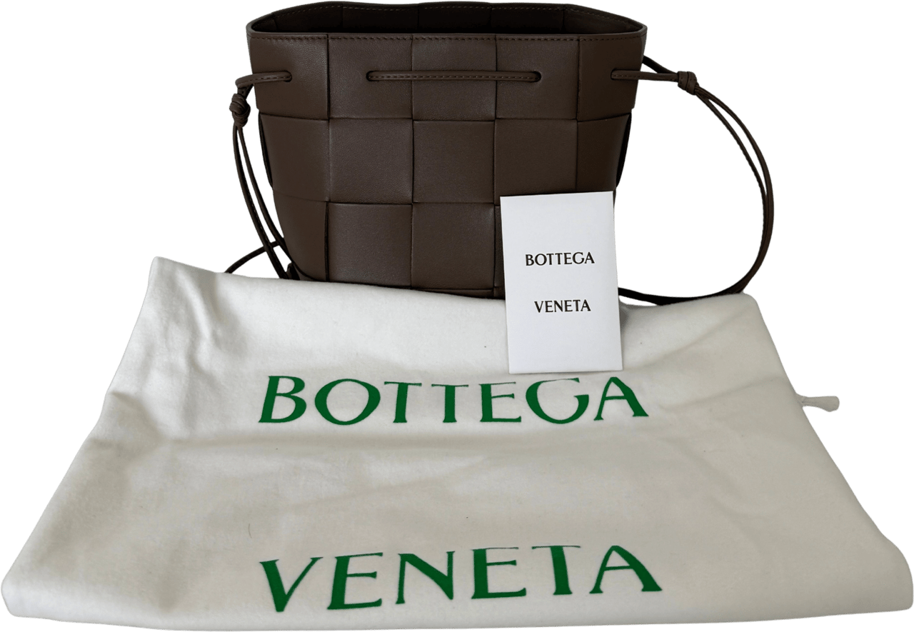 Bottega Veneta Bottega Veneta Cassette Bucket Small Bag Taupe / neuwertig Taupe
