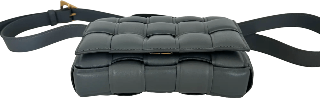 Bottega Veneta Bottega Veneta Padded Cassette Small Thunder/ ungetragen Grijs