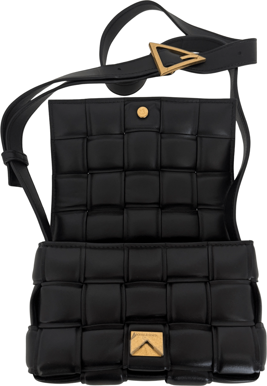 Bottega Veneta Bottega Veneta Padded Cassette Small Schwarz / ungetragen Zwart