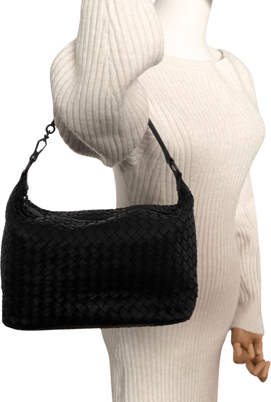 Bottega Veneta Bottega Veneta Intrecciato Leder Handtasche Schwarz / neuwertig Divers