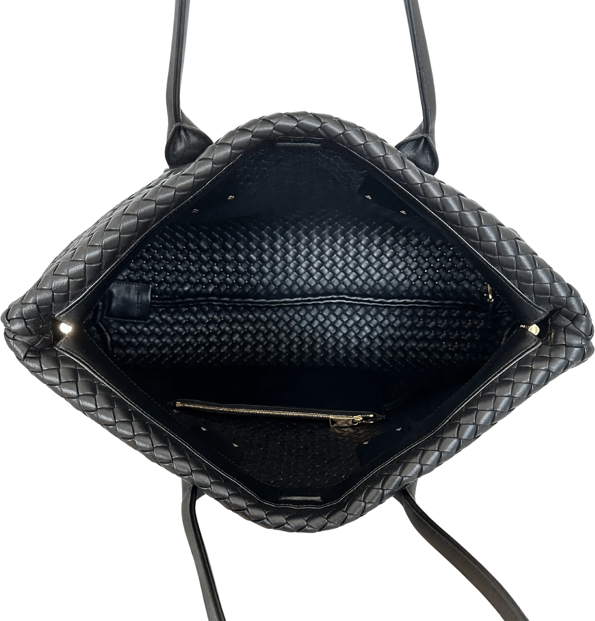 Bottega Veneta Bottega Veneta Intrecciato XXL Shopper mit Pochette / neuwertig Zwart