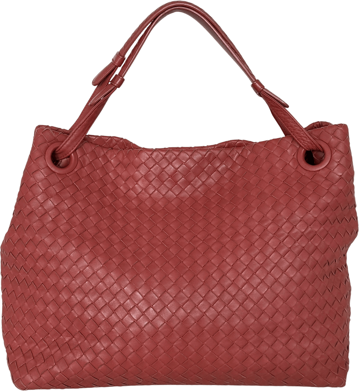 Bottega Veneta Bottega Veneta Garda Tote Bag Intrecciato Leder Rostrot / gut Rood