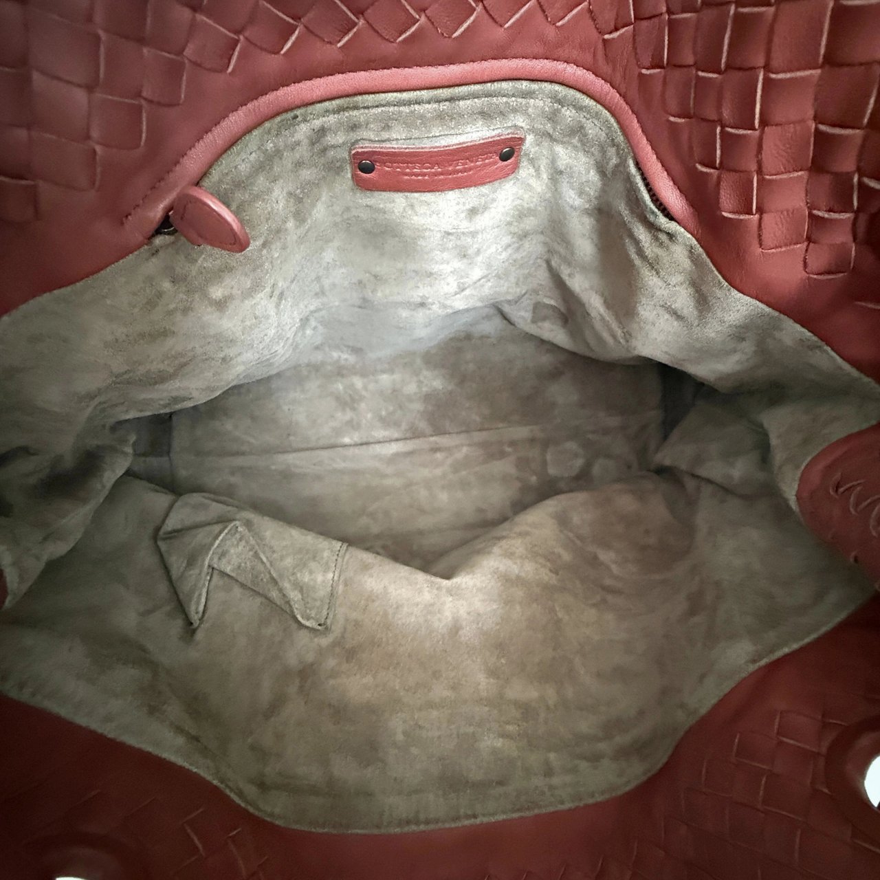 Bottega Veneta Bottega Veneta Garda Tote Bag Intrecciato Leder Rostrot / gut Rood