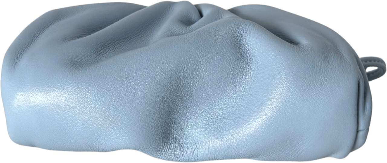 Bottega Veneta Bottega Veneta Micro Pouch Clutch Hellblau / neuwertig Blauw