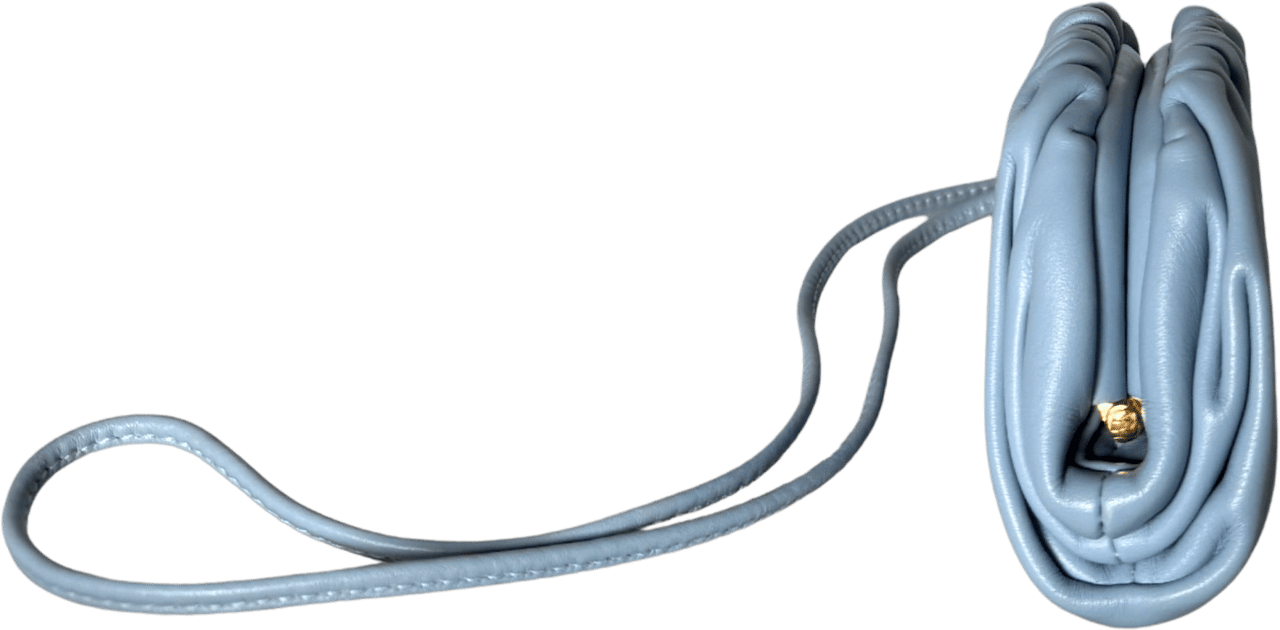 Bottega Veneta Bottega Veneta Micro Pouch Clutch Hellblau / neuwertig Blauw