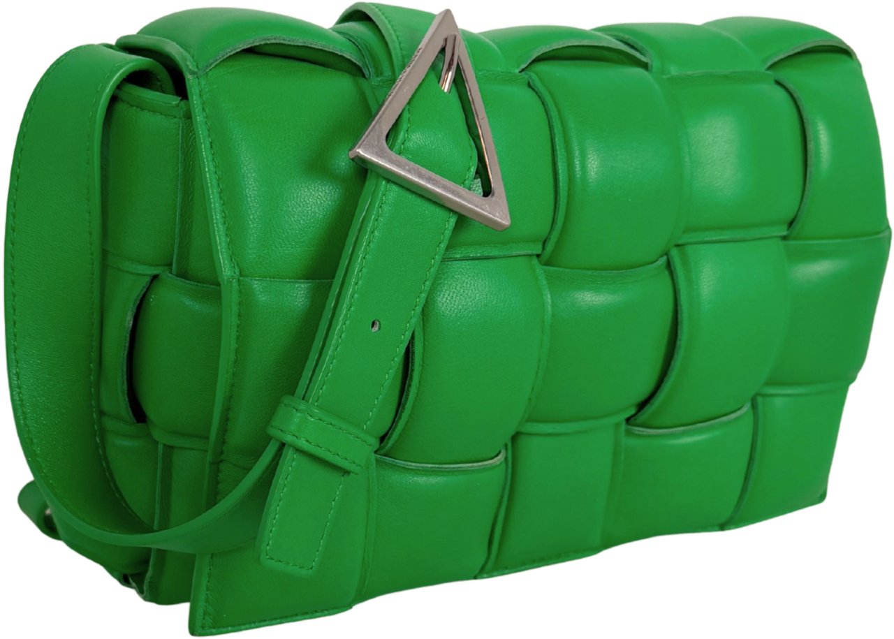 Bottega Veneta Bottega Veneta Padded Cassette Intrecciato grün / sehr gut Groen