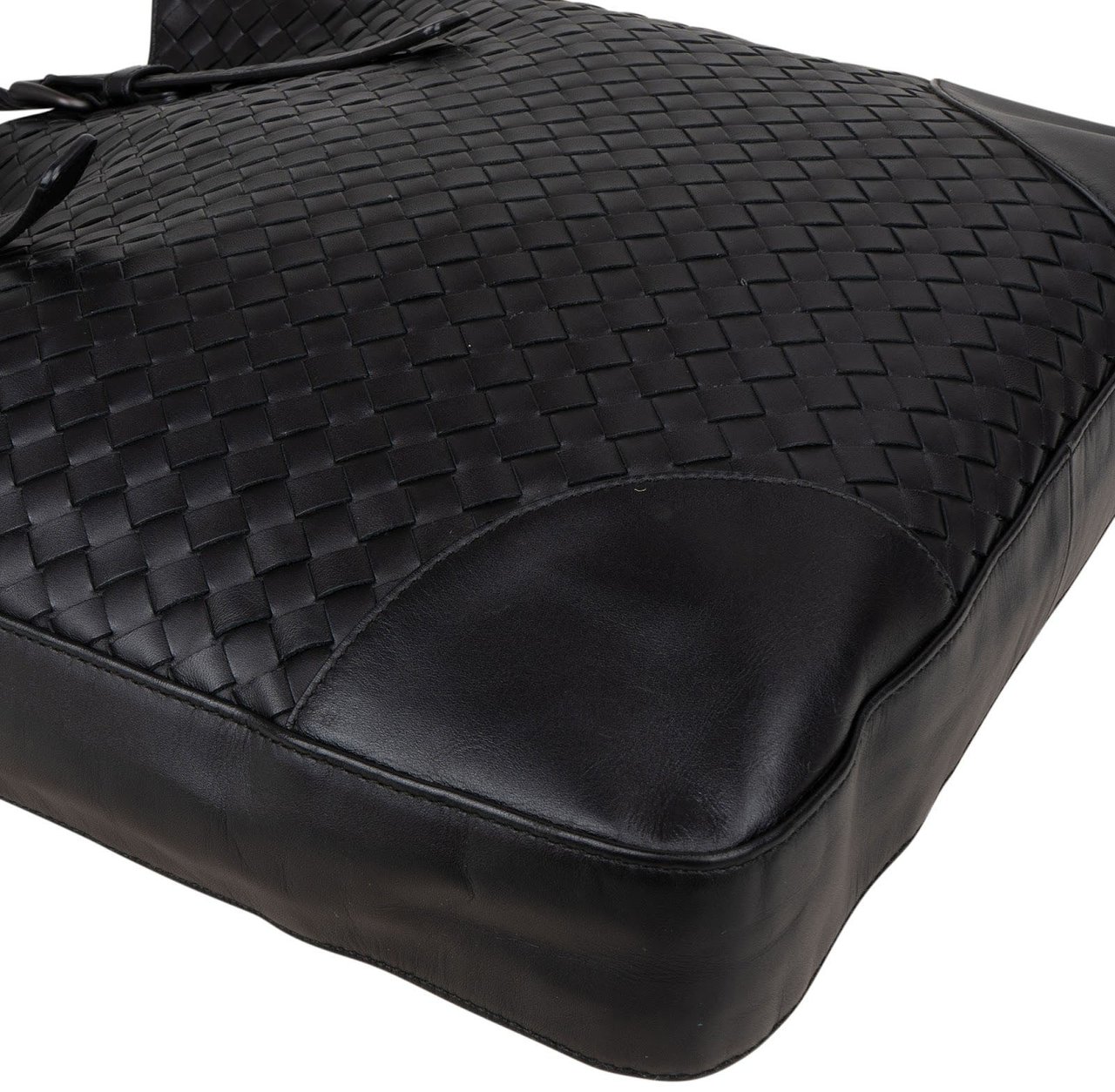 Bottega Veneta Bottega Veneta Intrecciato Nappa Leather Acqua Tote Shoulder Bag Zwart