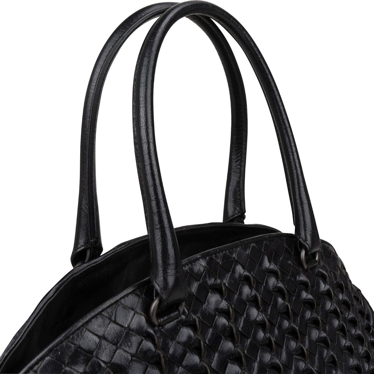 Bottega Veneta Bottega Veneta Intrecciato Nappa Montaigne Handbag Zwart