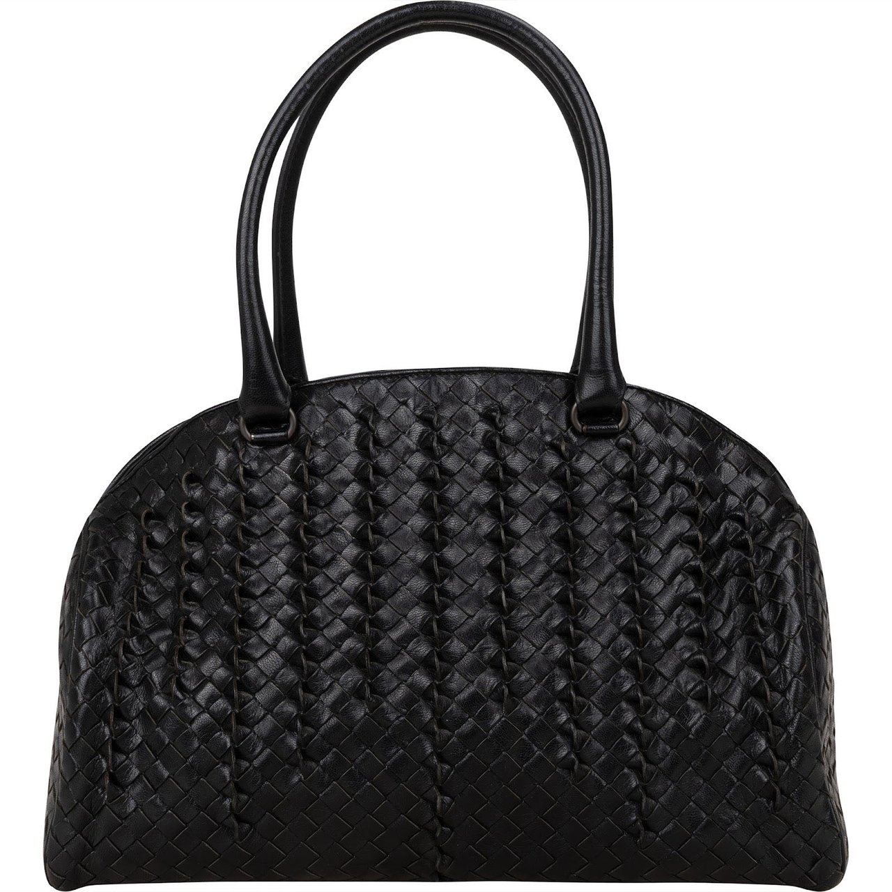 Bottega Veneta Bottega Veneta Intrecciato Nappa Montaigne Handbag Zwart