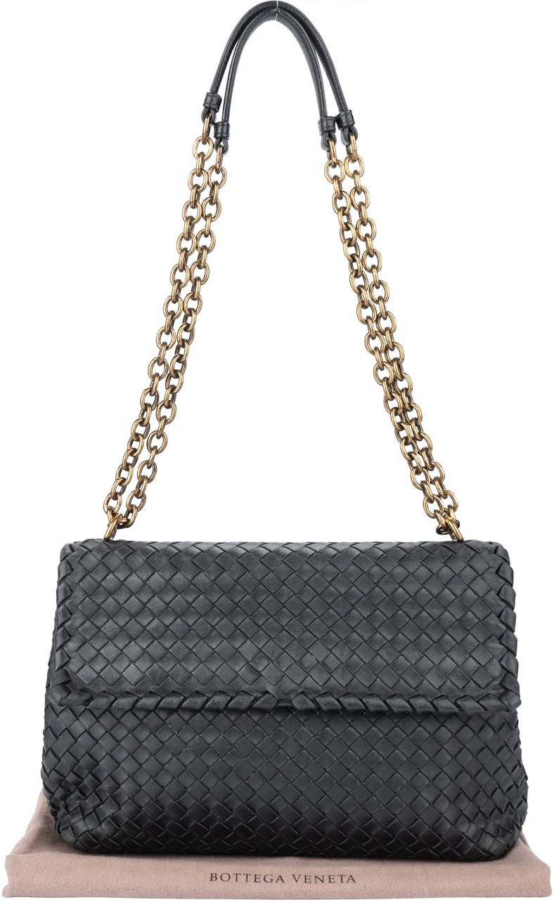 Bottega Veneta Bottega Veneta Intrecciato Leather Olympia Crossbody Bag Divers