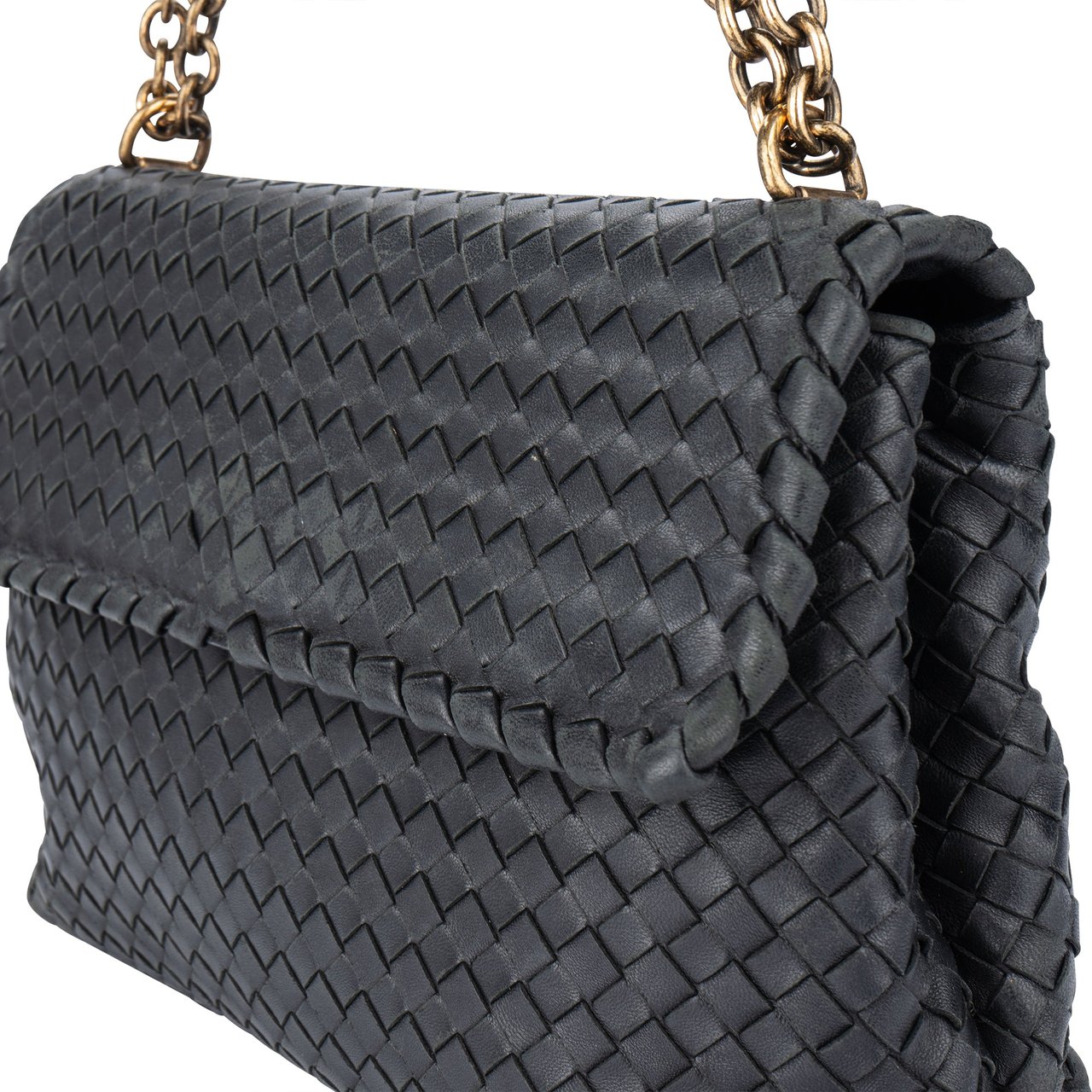 Bottega Veneta Bottega Veneta Intrecciato Leather Olympia Crossbody Bag Divers