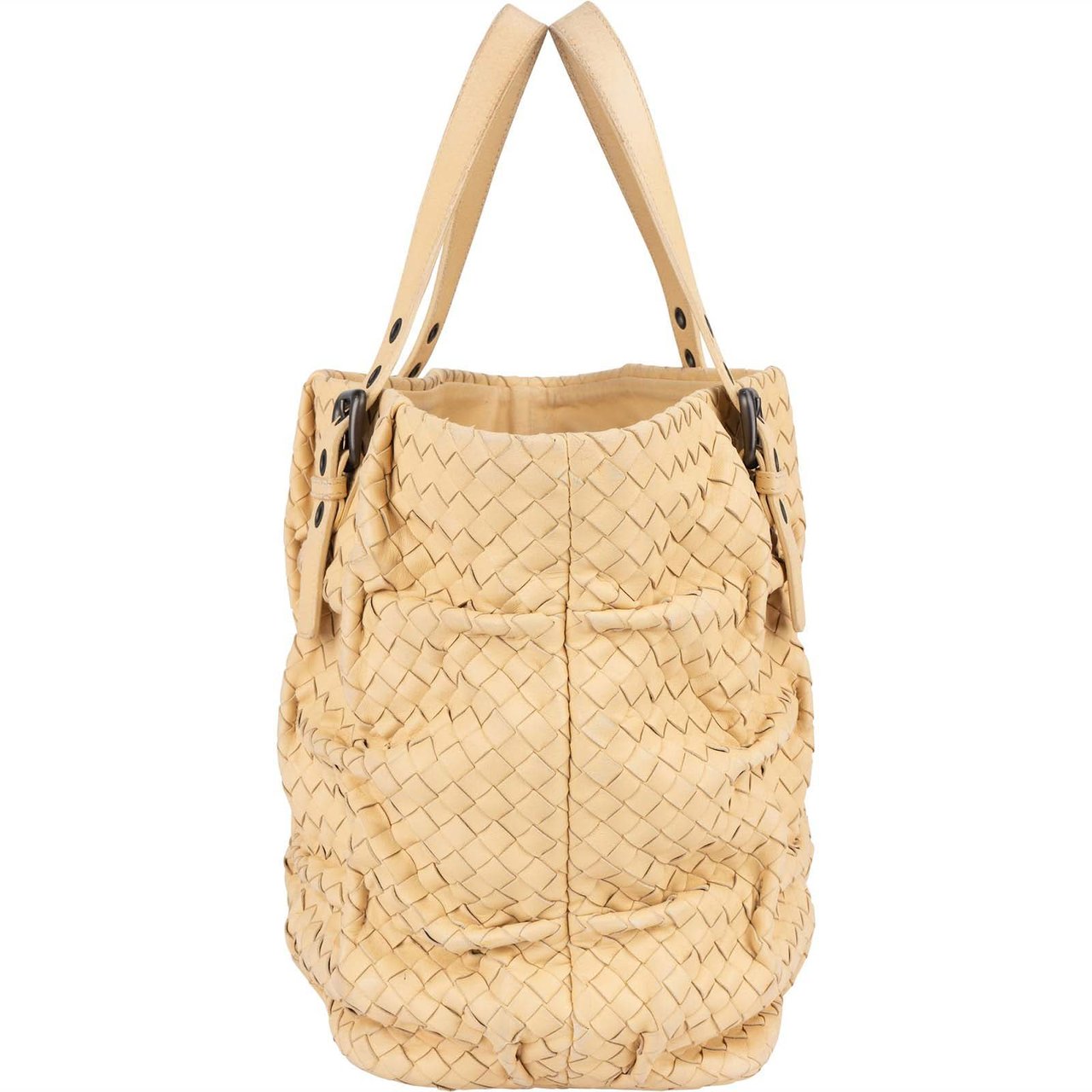 Bottega Veneta Bottega Veneta Intrecciato Nappa Aquilone Handbag Geel