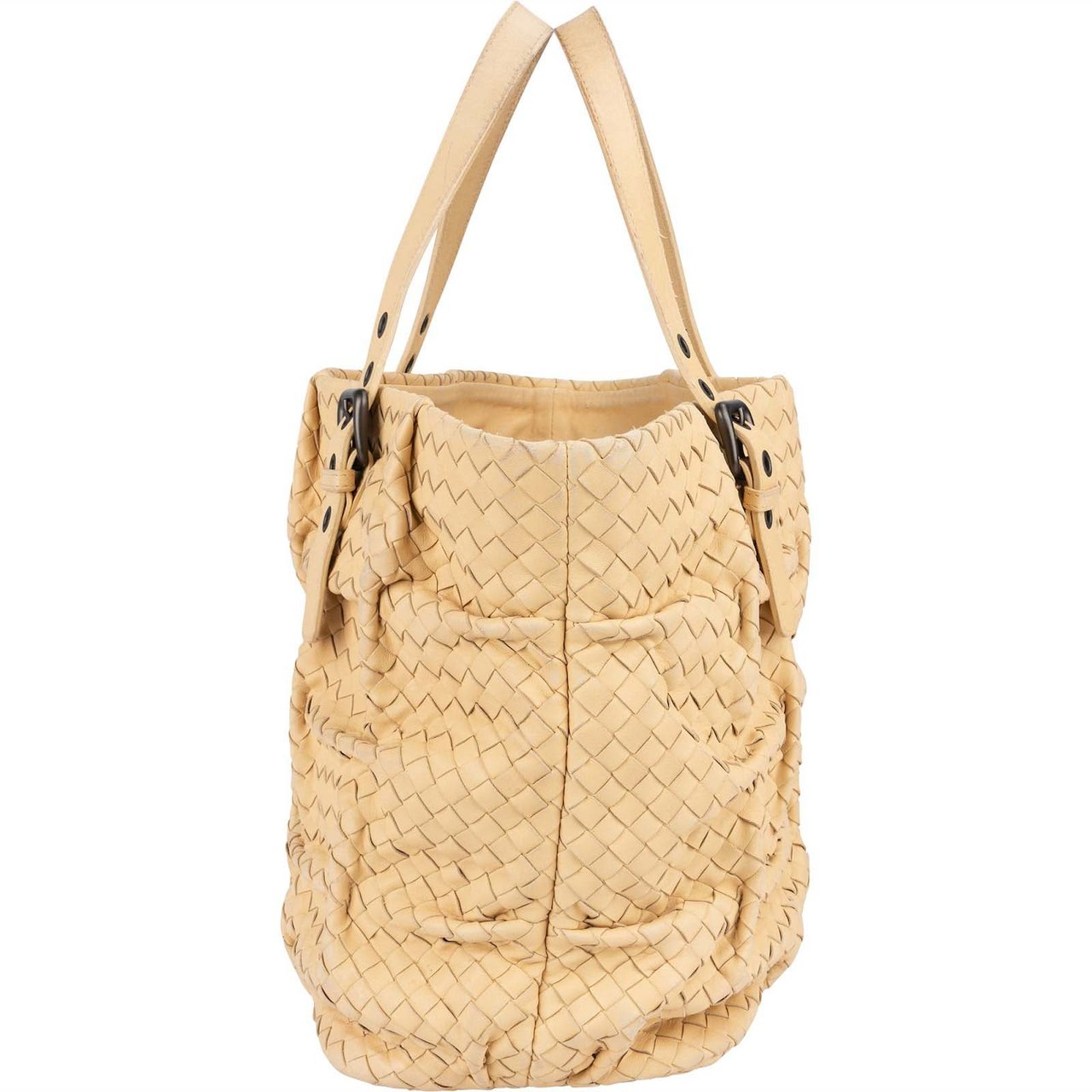 Bottega Veneta Bottega Veneta Intrecciato Nappa Aquilone Handbag Geel