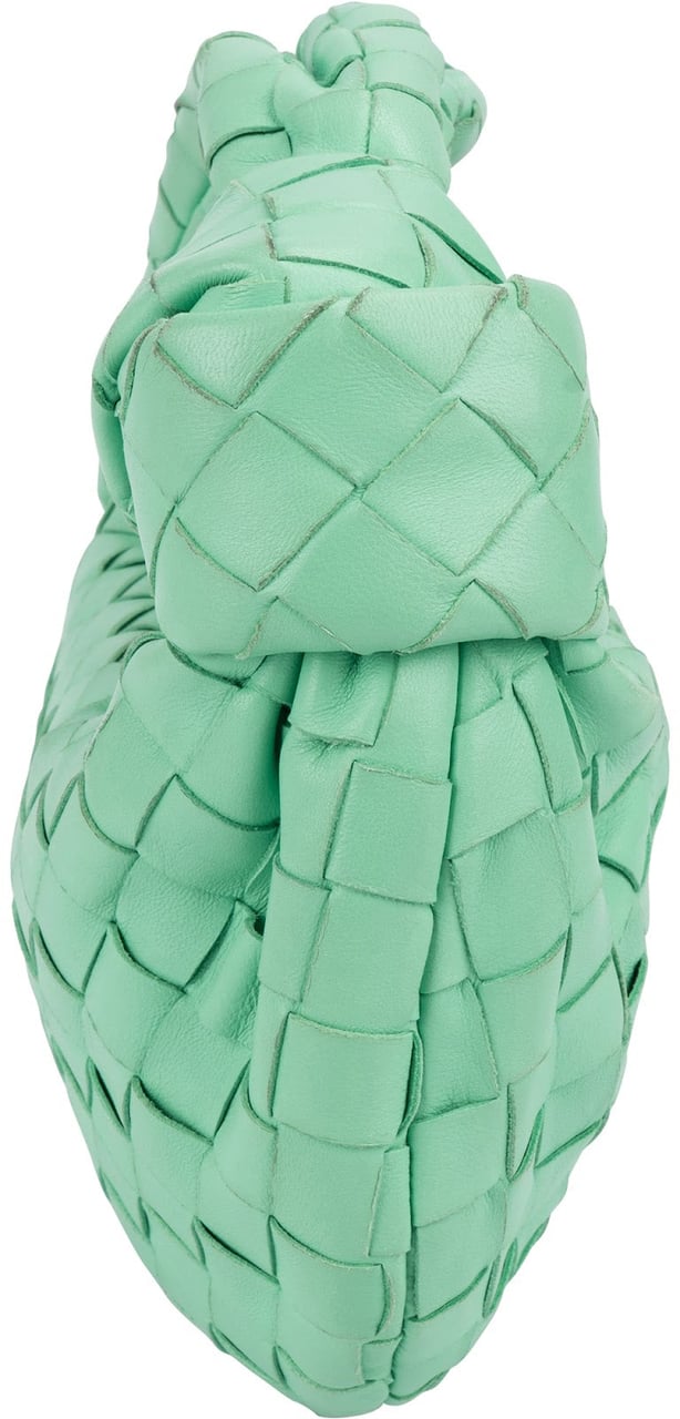 Bottega Veneta Intrecciato Leather Mini Jodie Handbag Lime