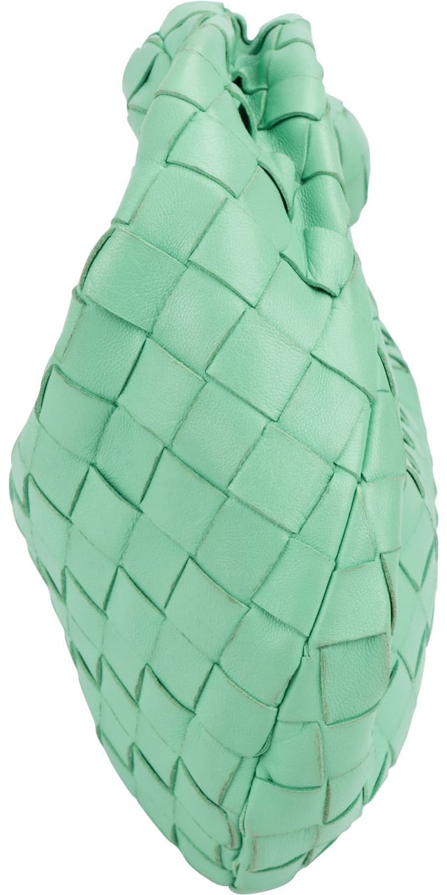 Bottega Veneta Intrecciato Leather Mini Jodie Handbag Lime